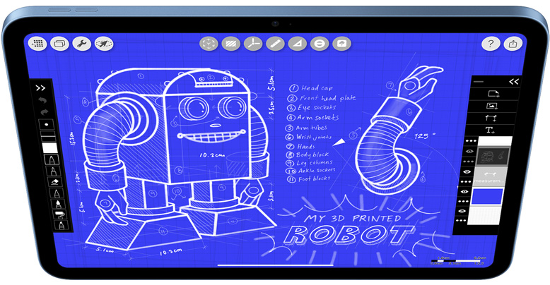 Morpholio Trace on iPad.