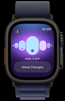 Cycle Tracking showing someone's temperature changes when they were sleeping.