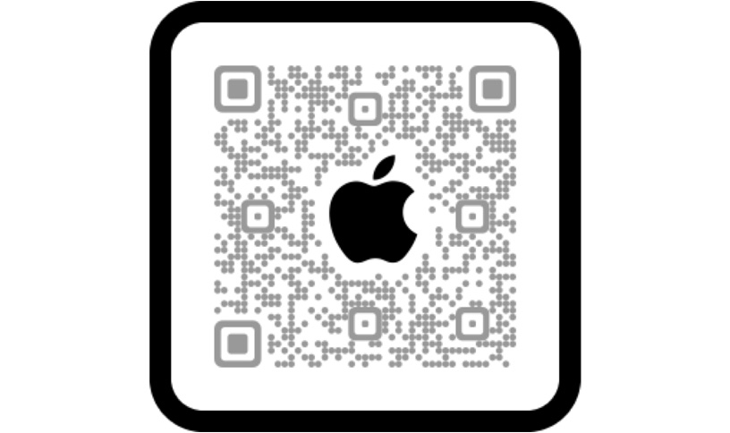 امسح رمز QR للتسوق في تطبيق Apple Store.‏