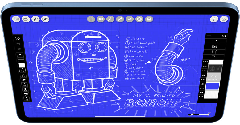 Morpholio Trace on iPad.