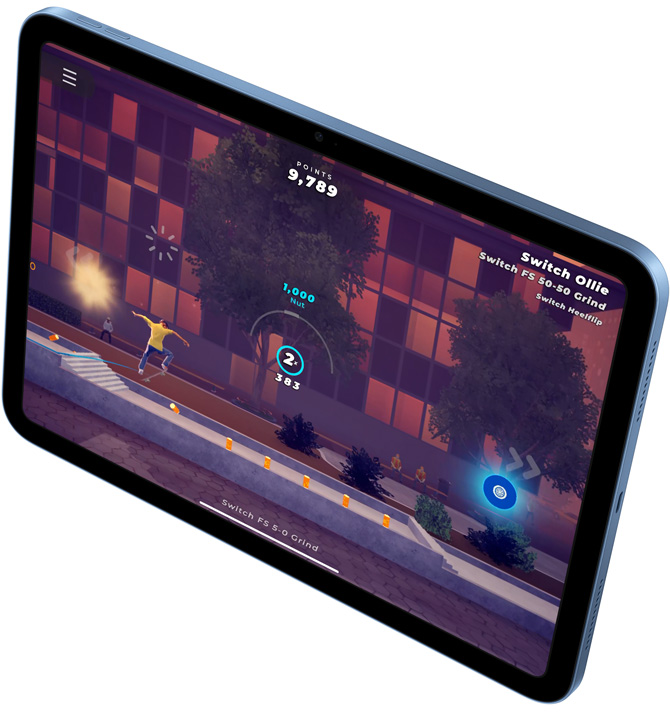 لعبة Skate City على iPad.